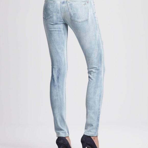 DL1961 AMANDA Distressed Jeans 28 Frenzy Destroyed - Picture 4 of 6